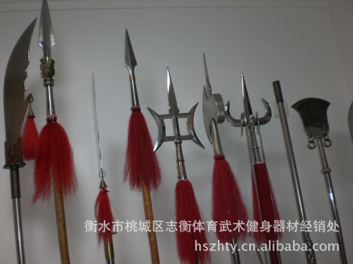 不锈钢方天画戟 双戟 起脊不锈钢 衡水体育器材 武术器材